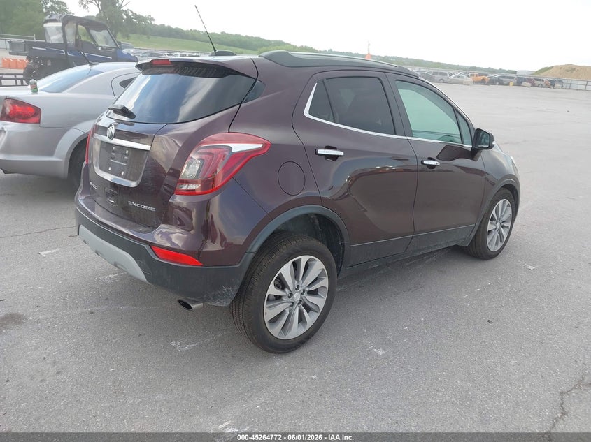 Vin: kl4cjasb6jb576268, lot: 45762591, buick encore preferred 20184