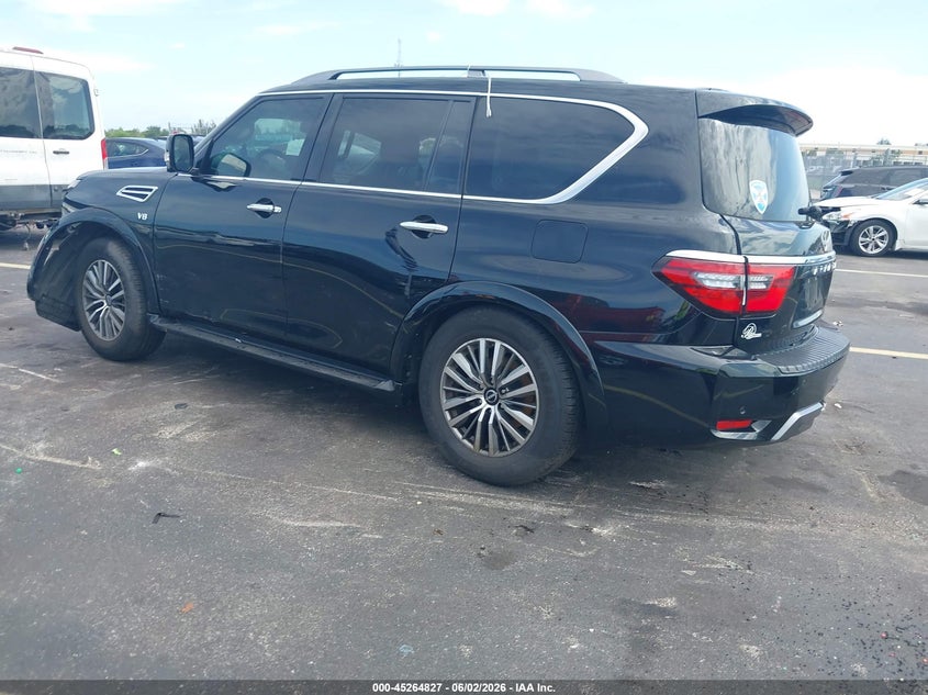 Vin: jn8ay2ba4m9371926, lot: 45762647, nissan armada sl 2wd 20213