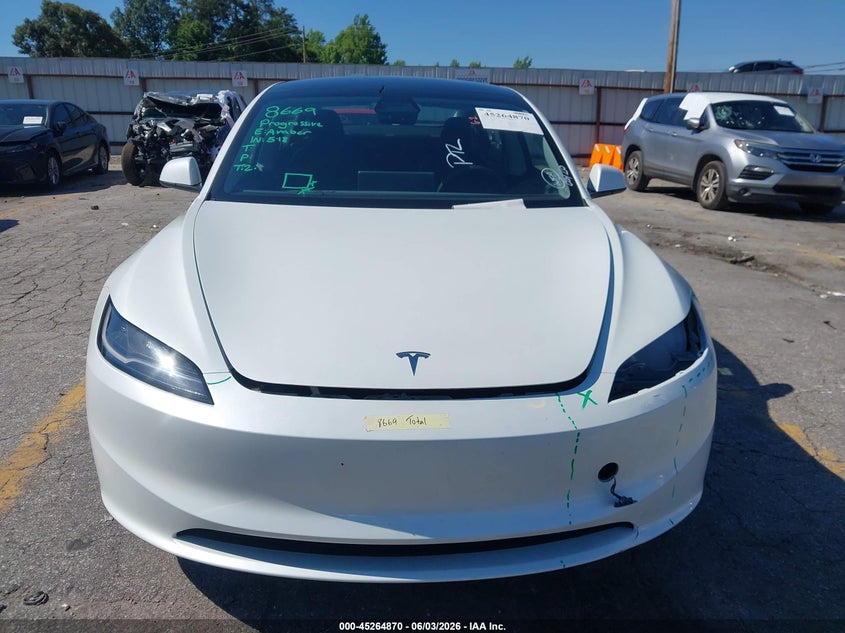 2025 Tesla Model 3 Long Range Rear-Wheel Drive/Standard Rear-Wheel Drive VIN: 5YJ3E1EA9SF032293 Lot: 45264870