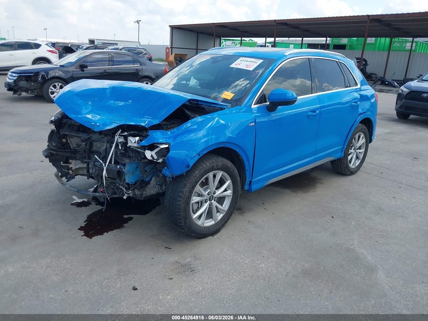 Vin: wa1eecf30n1149305, lot: 45762736, audi q3 premium plus 45 tfsi s line quattro tiptronic 20222