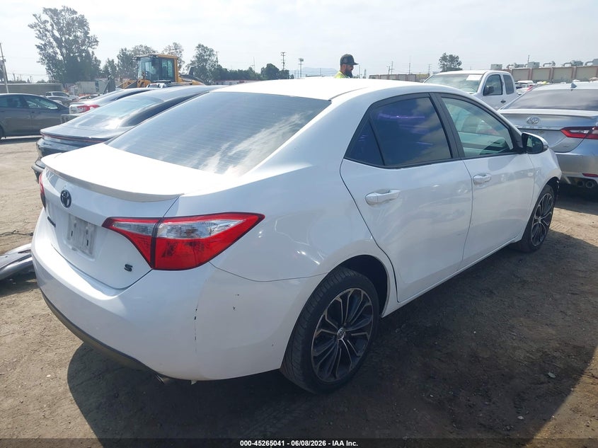 Vin: 5yfburhe5gp475029, lot: 45762861, toyota corolla s plus 20164