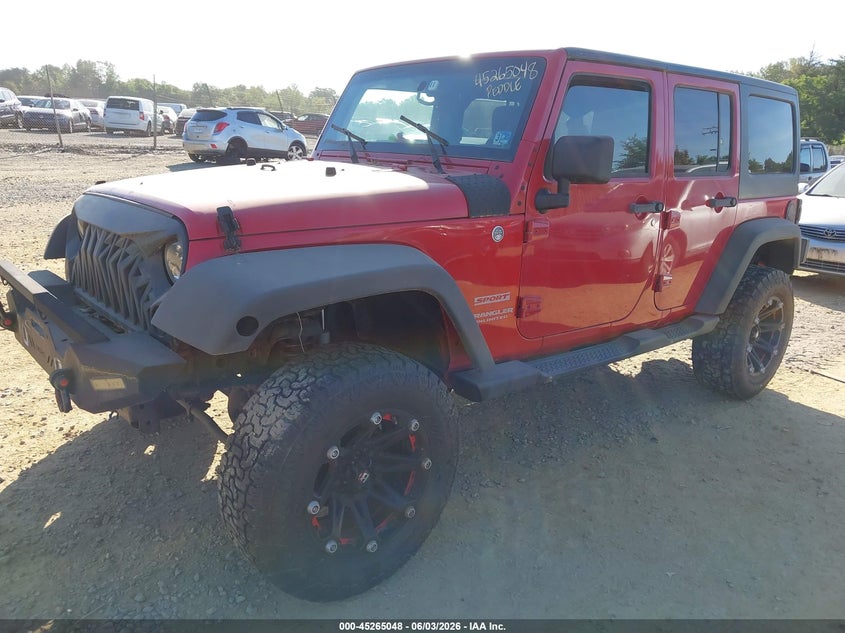 Vin: 1j4ba3h14bl523165, lot: 45762868, jeep wrangler unlimited sport 20112