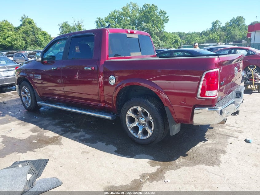 Vin: 1c6rr7nt5hs800731, lot: 45762879, ram 1500 laramie  4x4 5'7 box 20173