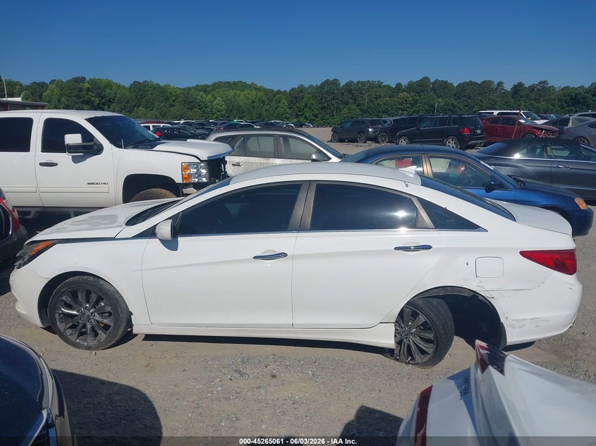 2012 Hyundai Sonata 2.4 Se white Lot 111045265061 Vin 5NPEC4AC3CH355216