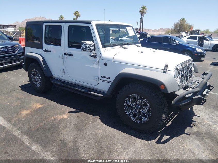 Vin: 1c4bjwdgxgl188597, lot: 45762928, jeep wrangler unlimited sport 2016 img_1