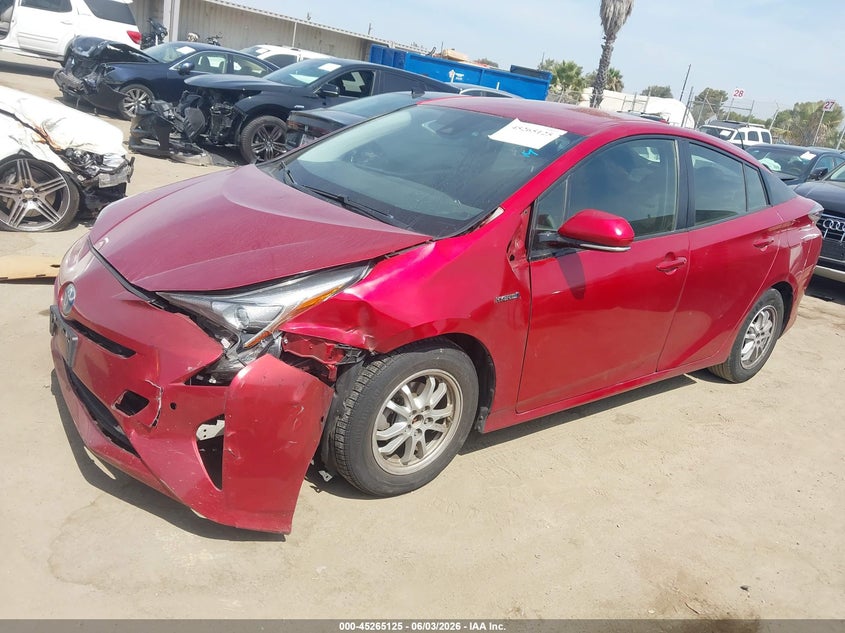 Vin: jtdkbrfu1h3051924, lot: 45762945, toyota prius two 20172