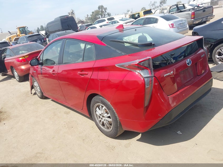 Vin: jtdkbrfu1h3051924, lot: 45762945, toyota prius two 20173