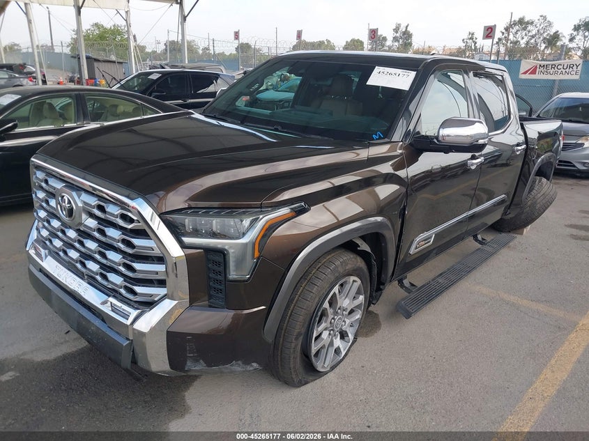 Vin: 5tfma5ab9nx011105, lot: 45762997, toyota tundra 1794 edition 20222