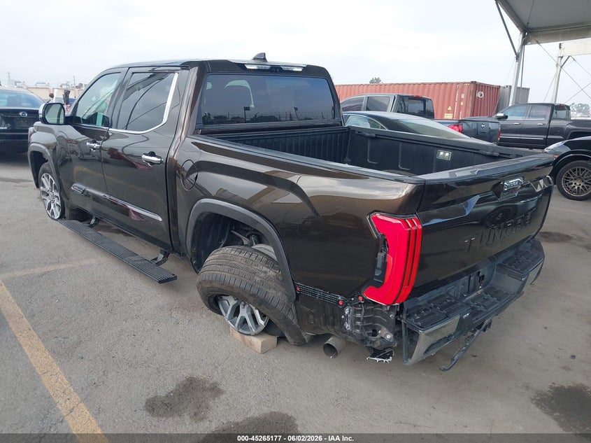 Vin: 5tfma5ab9nx011105, lot: 45762997, toyota tundra 1794 edition 20223