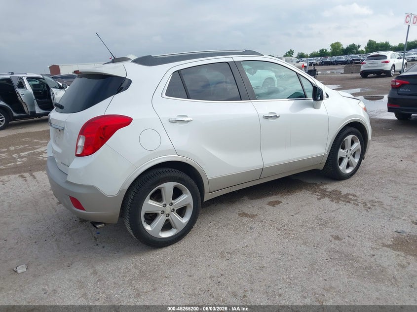 Vin: kl4cjasb9gb564639, lot: 45763020, buick encore 20164