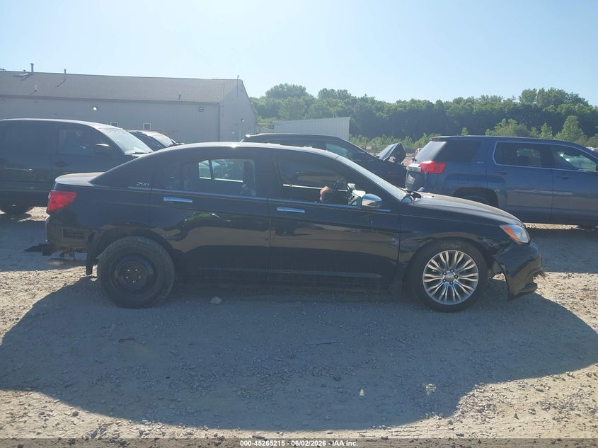 2012 Chrysler 200 3.6 Limited black Lot 111045265215 Vin 1C3CCBCG6CN122320
