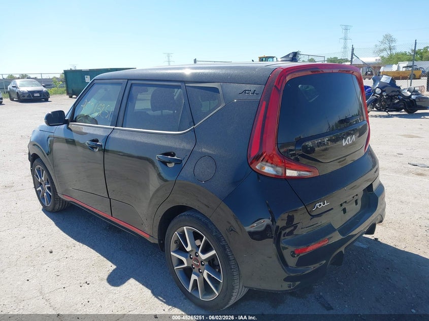 Vin: kndj63auxn7801619, lot: 45763071, kia soul gt-line 20223