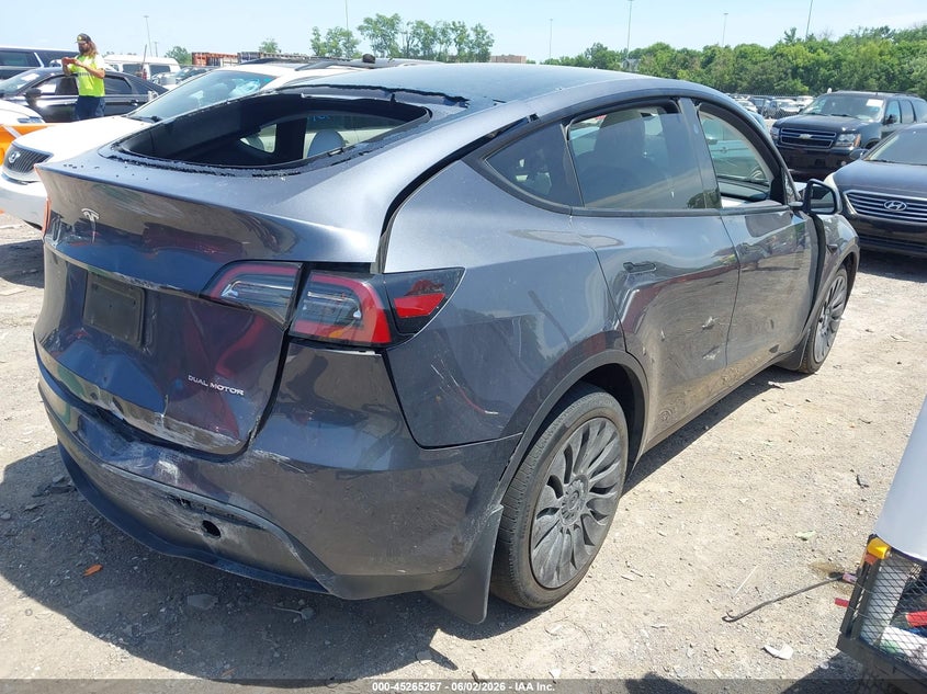 Vin: 7saygdee6pa167713, lot: 45763088, tesla model y awd/long range dual motor all-wheel drive 20234