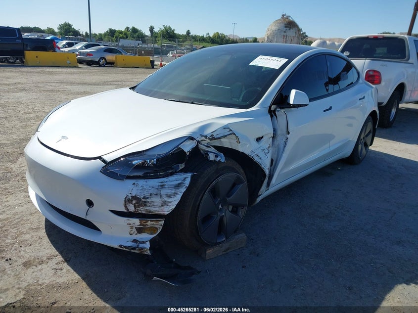 Vin: 5yj3e1eb3nf323899, lot: 45763101, tesla model 3 long range dual motor all-wheel drive 20222