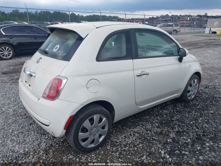 Vin: 3c3cffar3dt693168, lot: 45763120, fiat 500 pop 20134