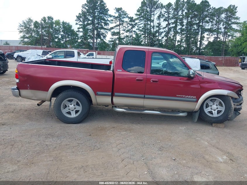 2000 Toyota Tundra Sr5 V8 VIN: 5TBRT3418YS121475 Lot: 45265312