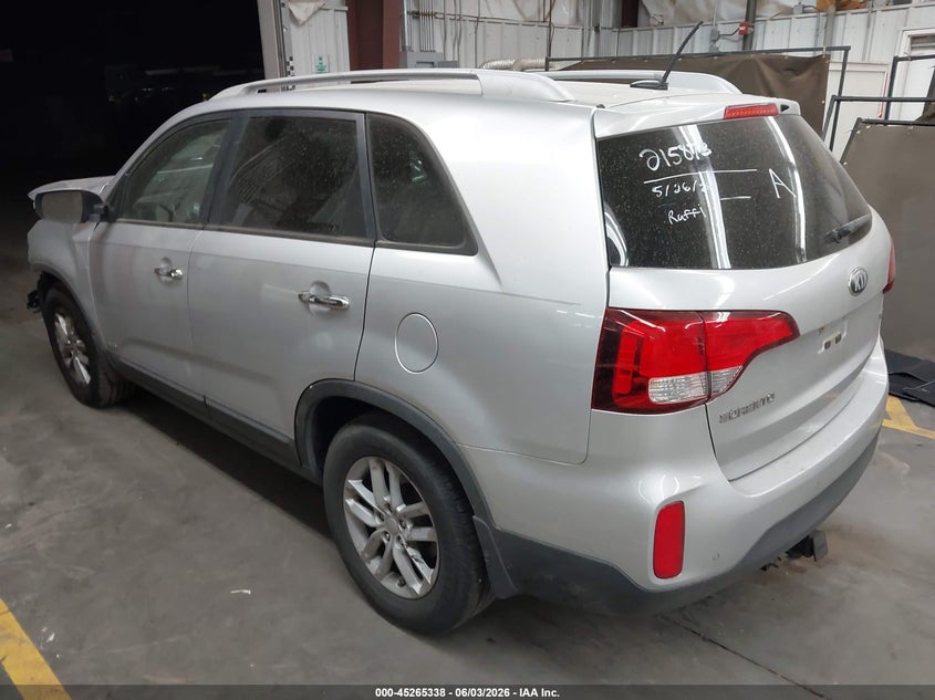 Vin: 5xyktda75eg454314, lot: 45763158, kia sorento lx v6 20143