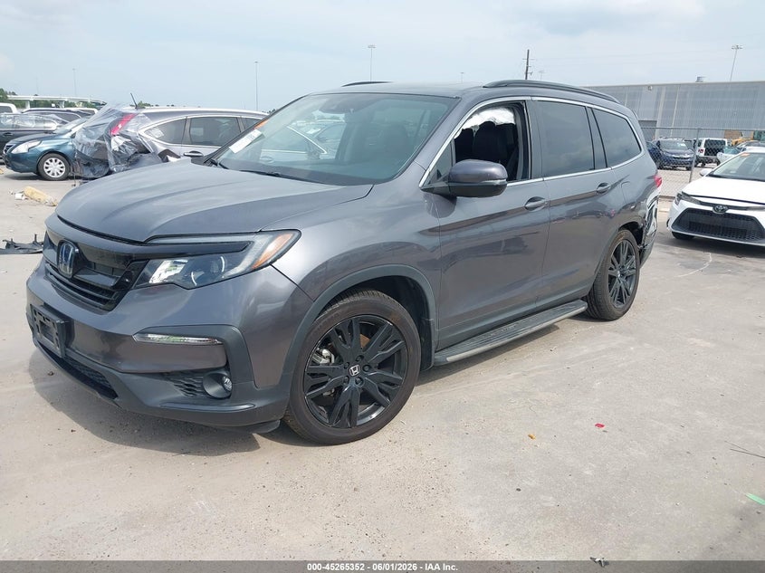 Vin: 5fnyf5h29mb001983, lot: 45763172, honda pilot 2wd special edition 20212