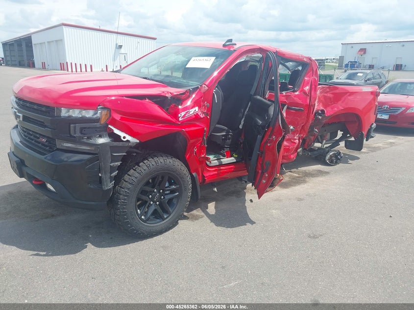 Vin: 1gcpyfedxmz452187, lot: 45763182, chevrolet silverado 1500 4wd  short bed lt trail boss 20212