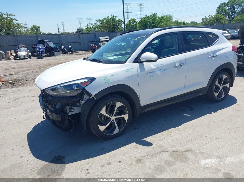 Vin: km8j33a23gu140166, lot: 45763255, hyundai tucson limited 20162