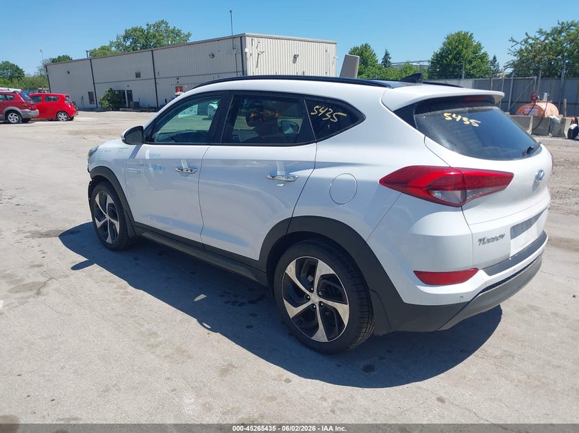 Vin: km8j33a23gu140166, lot: 45763255, hyundai tucson limited 20163