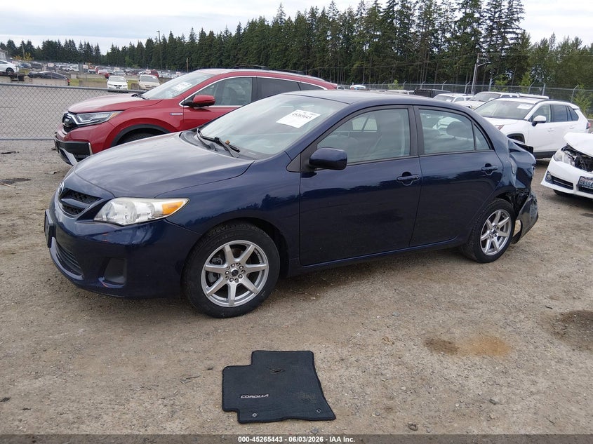 Vin: 2t1bu4ee5cc885220, lot: 45763263, toyota corolla le 20122