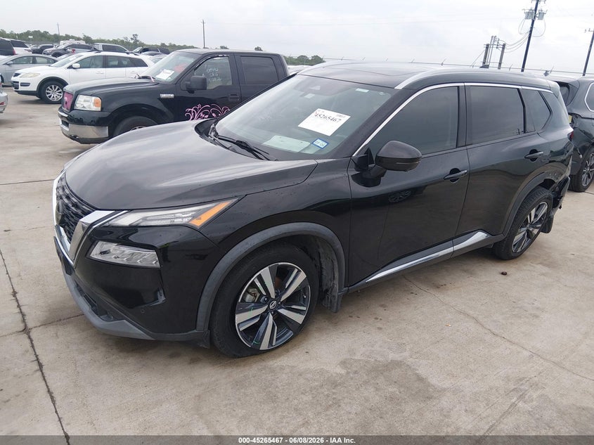 Vin: 5n1at3ca6mc727399, lot: 45763287, nissan rogue sl fwd 20212