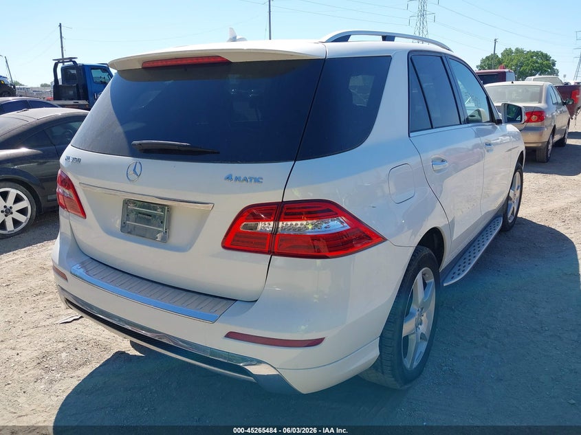 Vin: 4jgda5hb3ea284626, lot: 45763304, mercedes-benz ml 350 4matic 20144