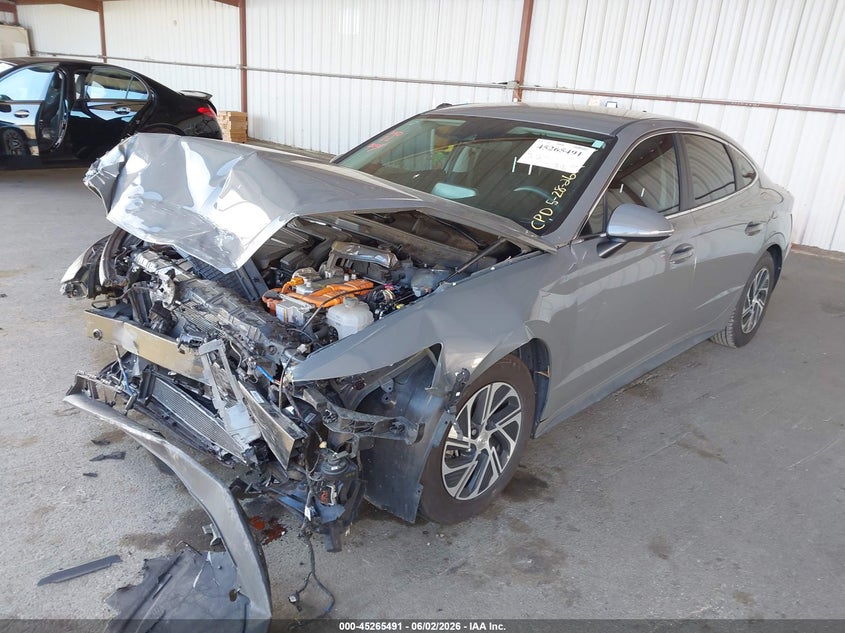 KMHL24JJ1MA027547 2021 Hyundai Sonata Blue photo 1