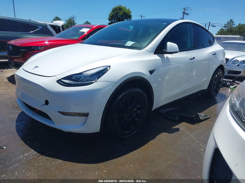 Vin: 7saygaee2nf316505, lot: 45763336, tesla model y long range dual motor all-wheel drive 20222