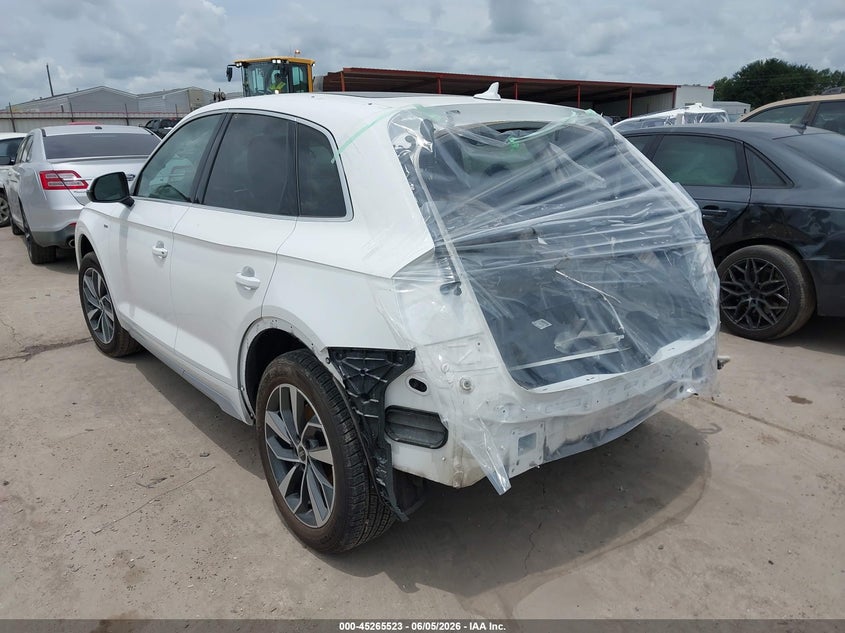 Vin: wa1eaafy0p2070628, lot: 45763343, audi q5 premium plus 45 tfsi s line quattro 20233