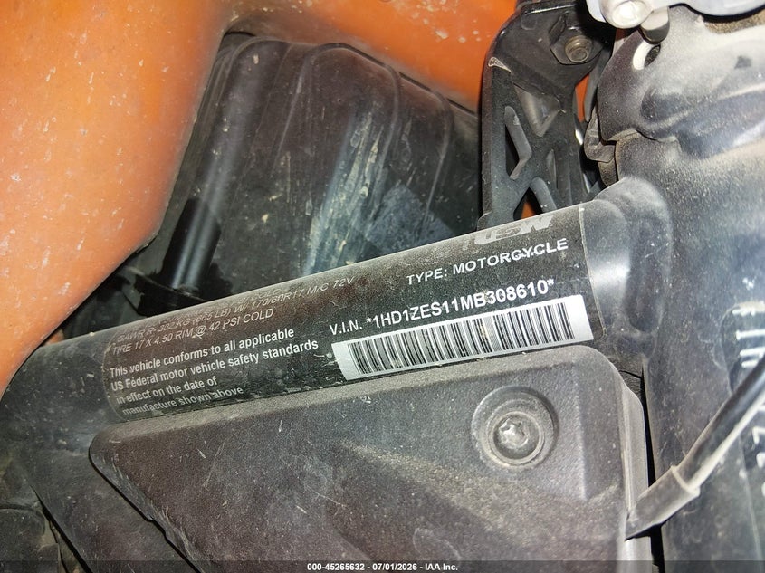 2021 Harley-Davidson Ra1250 S VIN: 1HD1ZES11MB308610 Lot: 45265632
