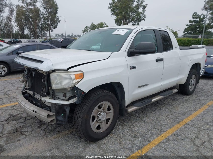 Vin: 5tfry5f12gx205107, lot: 45763525, toyota tundra sr5 5.7l v8 20162