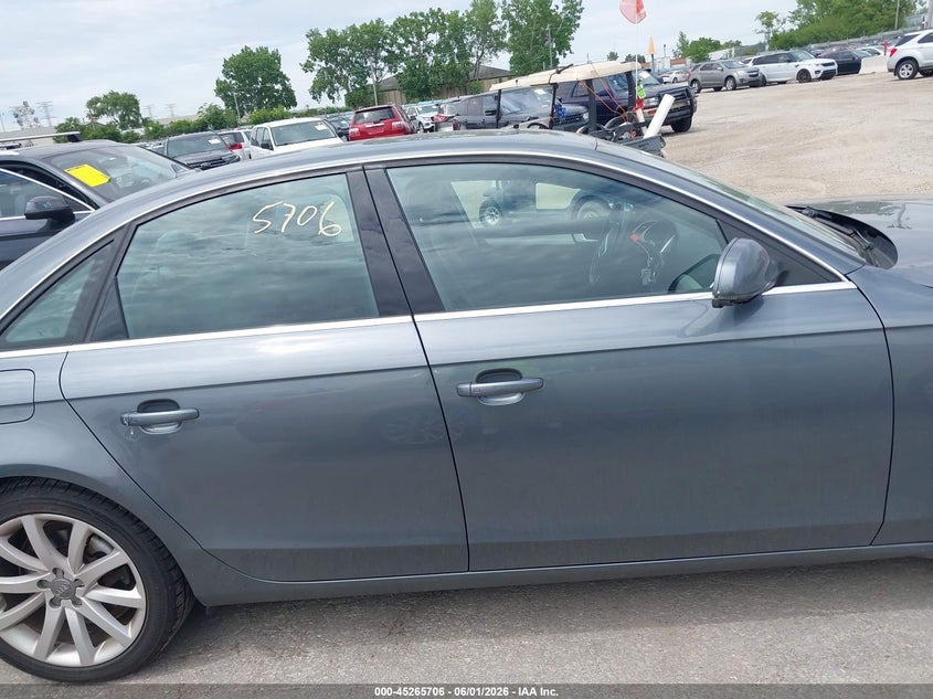 2013 Audi A4 2.0T Premium VIN: WAUFFAFL8DN046438 Lot: 45265706