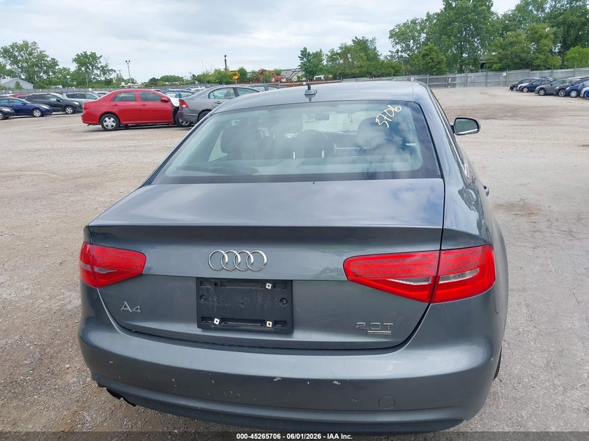 2013 Audi A4 2.0T Premium VIN: WAUFFAFL8DN046438 Lot: 45265706