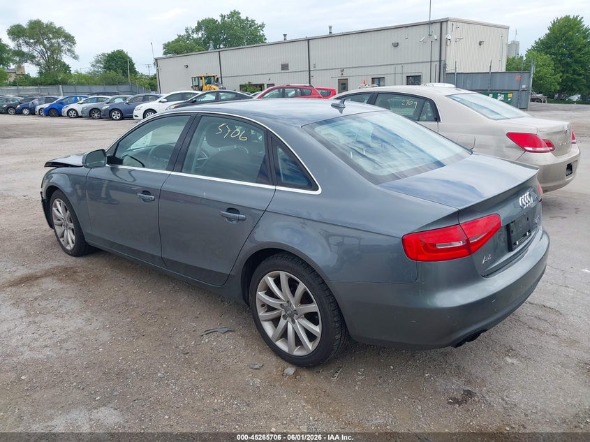 Vin: wauffafl8dn046438, lot: 45763526, audi a4 2.0t premium 20133