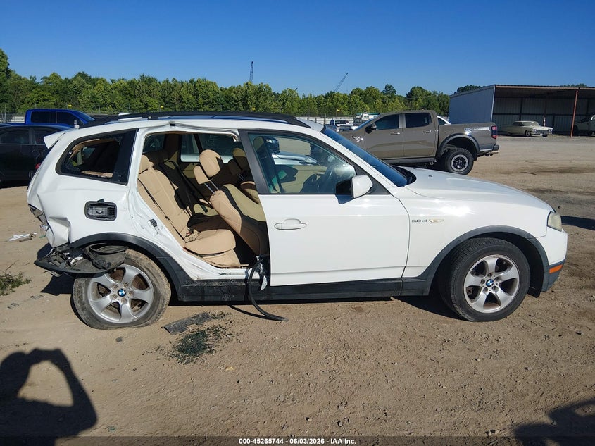 2008 BMW X3 3.0Si VIN: WBXPC93498WJ19430 Lot: 45265744