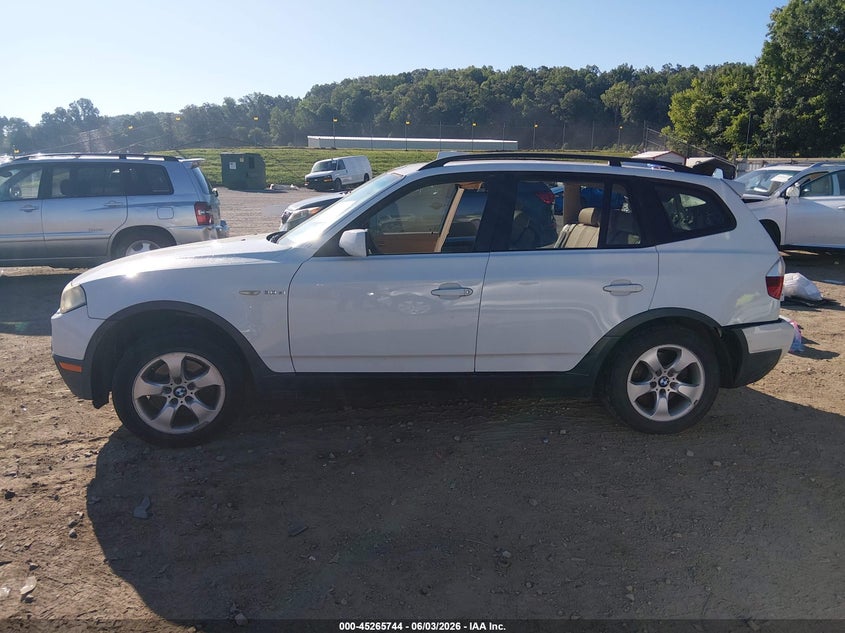 2008 BMW X3 3.0Si VIN: WBXPC93498WJ19430 Lot: 45265744