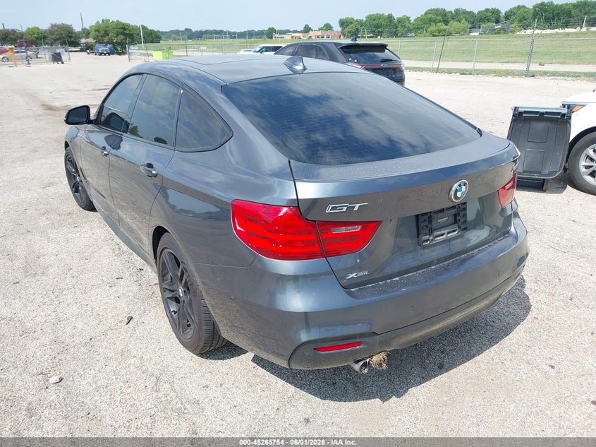 Vin: wba8z5c50fd672345, lot: 45763574, bmw 328i gran turismo xdrive 20153