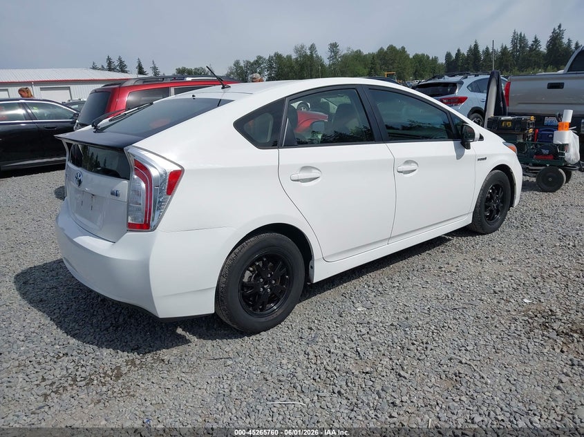 2012 Toyota Prius 1.8 Two white Lot 111045265760 Vin JTDKN3DU7C1550948
