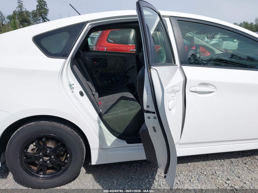 2012 Toyota Prius 1.8 Two white Lot 111045265760 Vin JTDKN3DU7C1550948