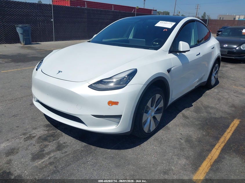 Vin: 5yjygdee8lf054498, lot: 45763594, tesla model y long range dual motor all-wheel drive 20202