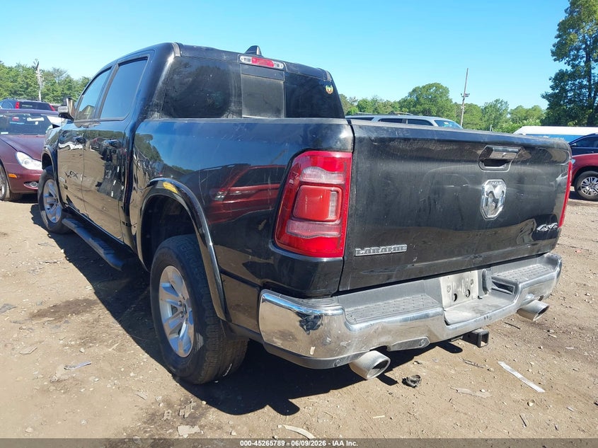 Vin: 1c6srfjt8nn441290, lot: 45763609, ram 1500 laramie  4x4 5'7 box 20223