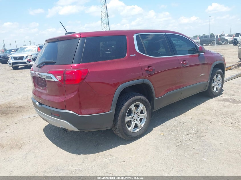 Vin: 1gkknkla4hz265316, lot: 45763633, gmc acadia sle-1 20174