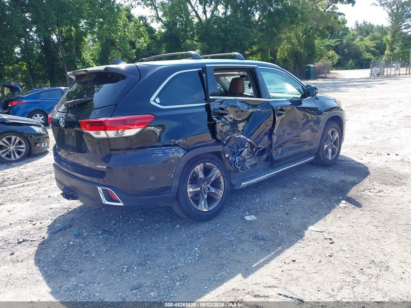 Vin: 5tdyzrfh7ks296483, lot: 45763659, toyota highlander limited platinum 20194