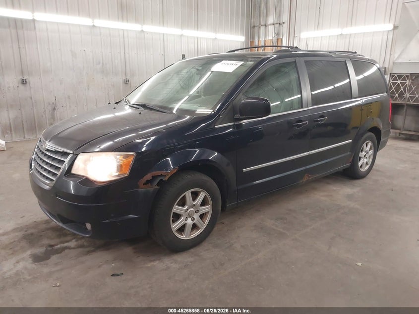 Vin: 2a4rr8dx3ar414409, lot: 45763678, chrysler town & country touring plus 20102