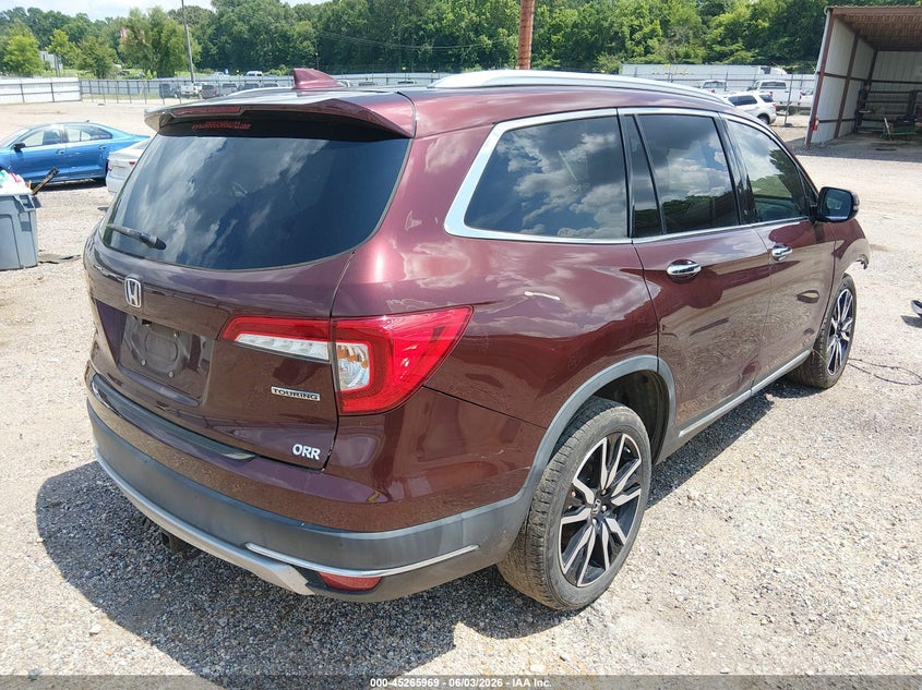 Vin: 5fnyf5h98kb025590, lot: 45763789, honda pilot touring 20194