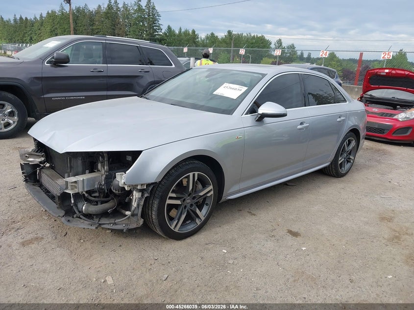 Vin: wauenaf48jn006993, lot: 45763859, audi a4 2.0t premium/2.0t tech premium 20182