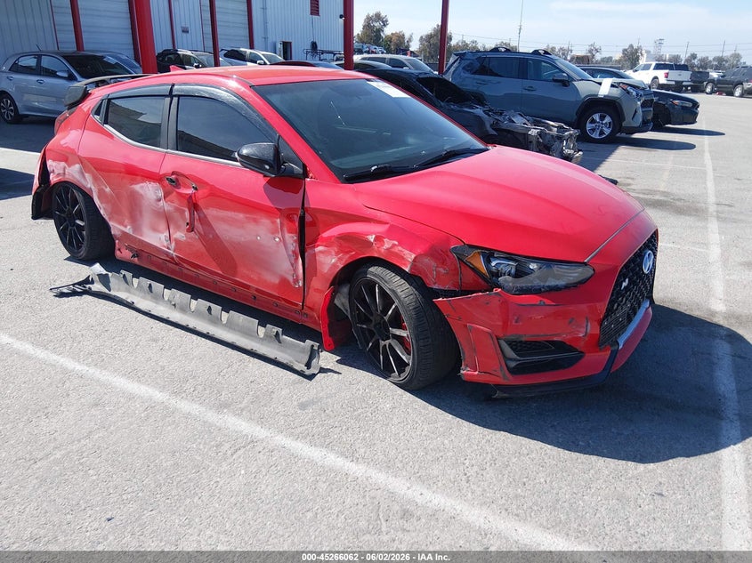 Vin: kmht36ah6lu007457, lot: 45763882, hyundai veloster n 20201