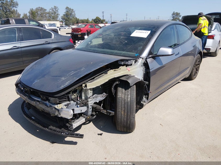 Vin: 5yj3e1eb4sf966676, lot: 45763963, tesla model 3 long range all-wheel drive 20252